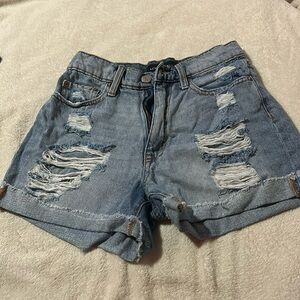 Aeropostale High Rise Curvy Mom Shorts
